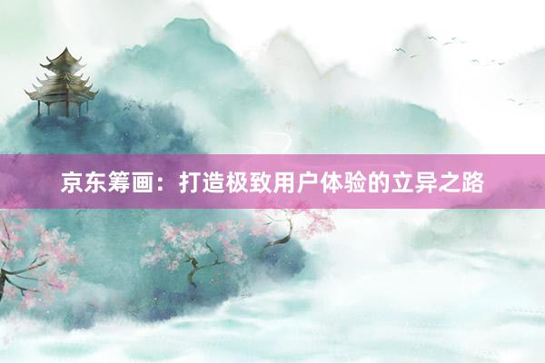 京东筹画：打造极致用户体验的立异之路